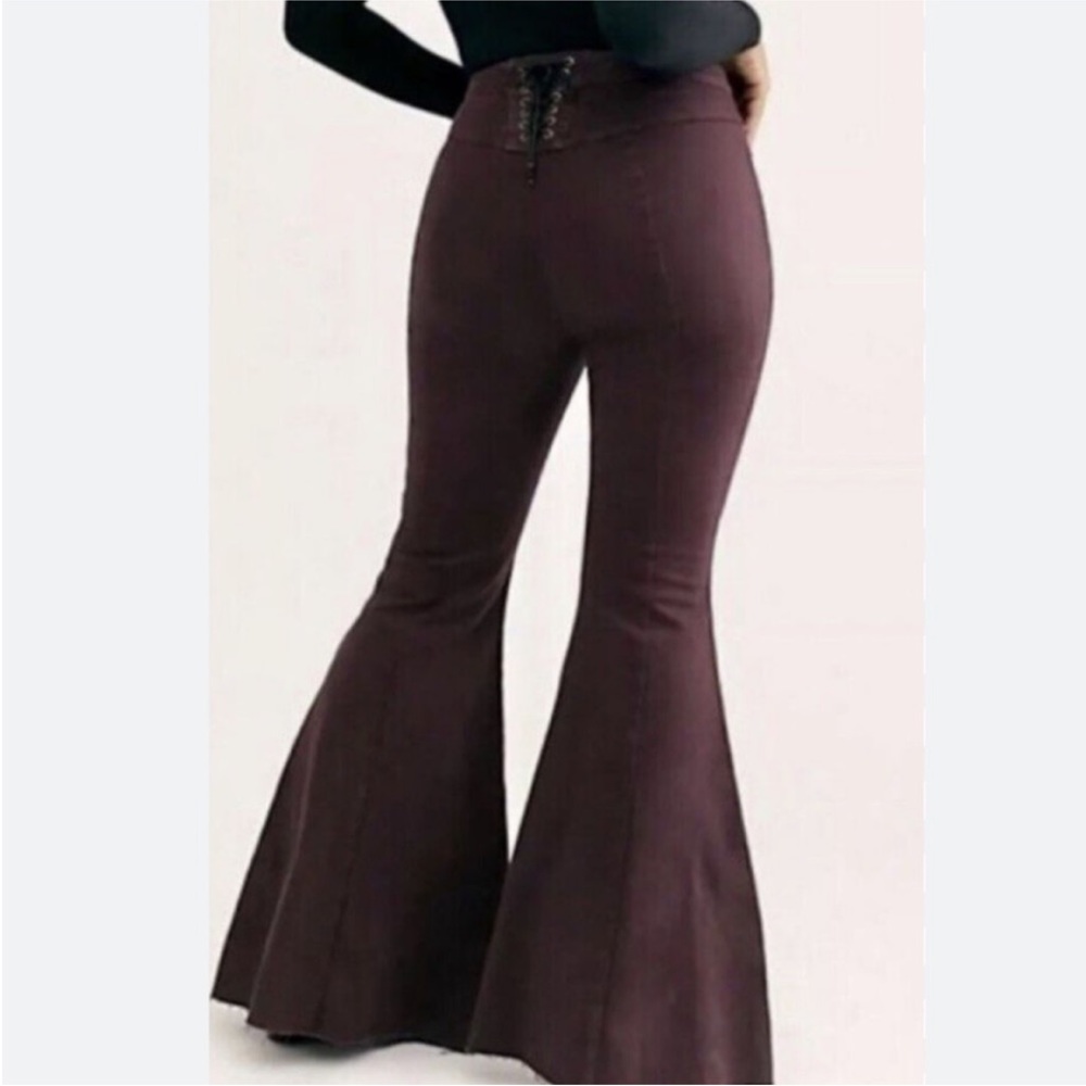 NWT free people crvy just float on flare bell bottom jeans size 26